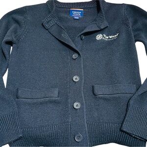 French Toast Kids Dark Blue Button-Up Sweater